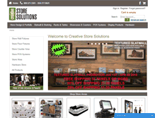 Tablet Screenshot of creativestoresolutions.com